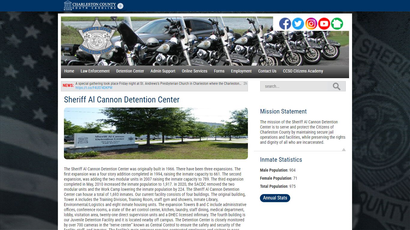 Sheriff Al Cannon Detention Center | Charleston County, SC